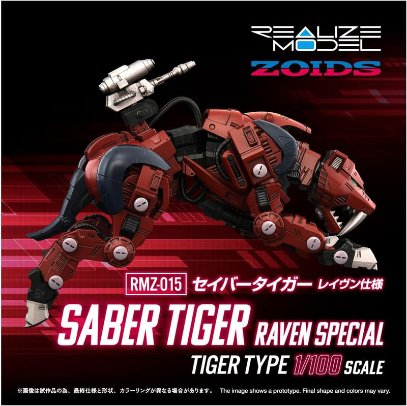 Takara Tomy Realize RMZ-015 Saber Tiger Raven Ver 1/100 Model Kit JAPAN OFFICIAL
