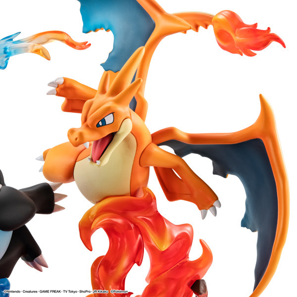 MegaHouse G.E.M. EX Series Pokemon Mega Charizard X & Mega Charizard Y Figure