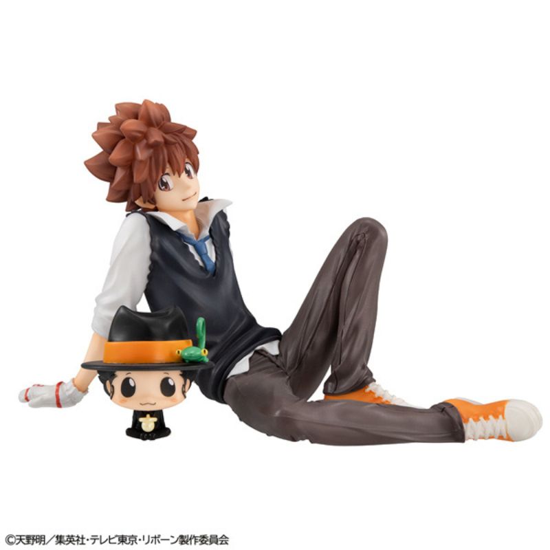 MegaHouse G.E.M. Series Reborn! Tsuna Kun & Reborn Palm Size Figure JAPAN