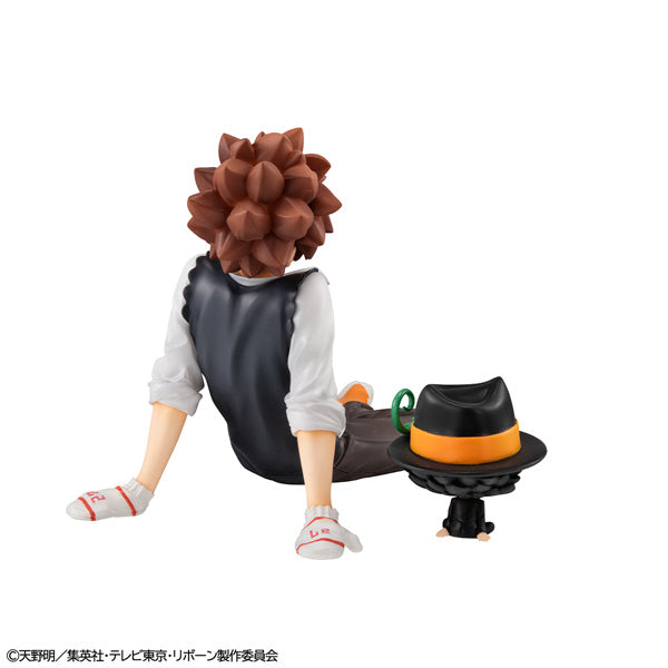 MegaHouse G.E.M. Series Reborn! Tsuna Kun & Reborn Palm Size Figure JAPAN