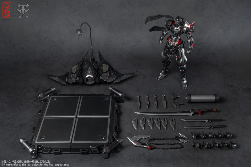 ZEN Of Collectible Shadowfolk- Senmei Black Ghost CD-07B Alloy Action Figure