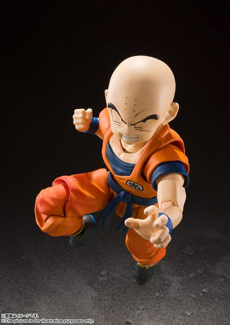 BANDAI S.H.Figuarts Dragon Ball Z Krillin Strongest Earthling Man Action Figure