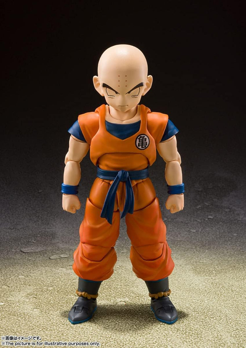 BANDAI S.H.Figuarts Dragon Ball Z Krillin Strongest Earthling Man Action Figure