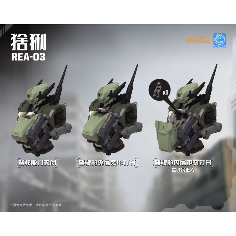 MJZ STUDIO Blue Whale REA-03 Eurasian Lynx Plastic Model Kit JAPAN OFFICIAL