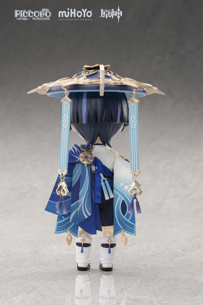 GENESIS PICCODO Action Doll x Genshin Impact Wanderer Chibi Doll JAPAN OFFICIAL