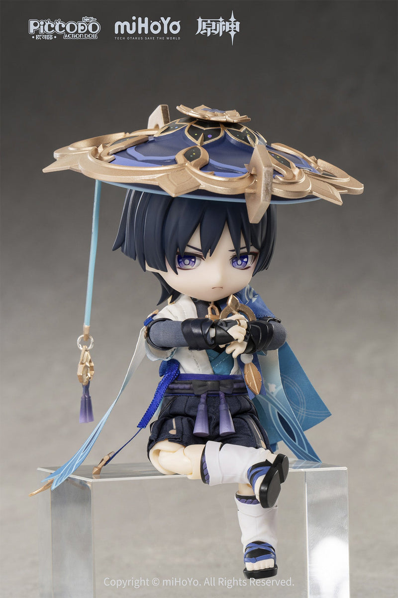 GENESIS PICCODO Action Doll x Genshin Impact Wanderer Chibi Doll JAPAN OFFICIAL
