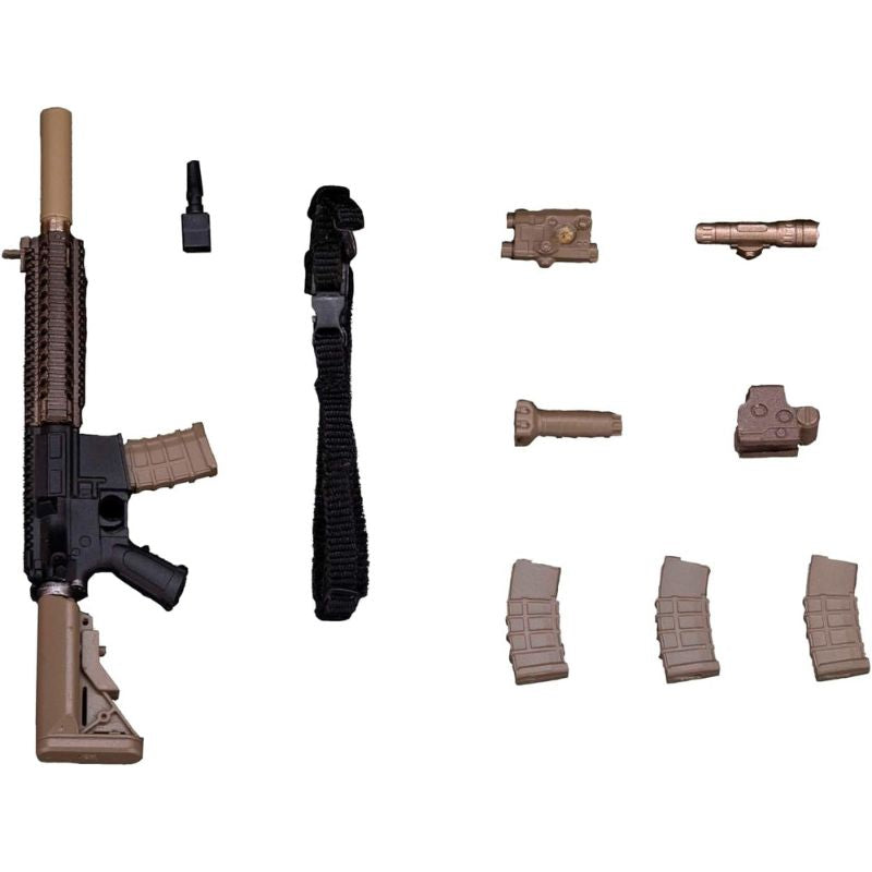 HASUKI WM-04A Assault Rifle Set Black Gold - tampilan samping
