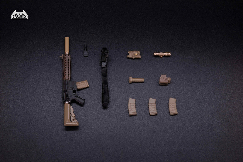 HASUKI WM-04A Assault Rifle Set Black Gold 1/12 Action Figure Option Part JAPAN