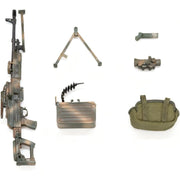 WM-05C Regular Machine Gun Set Jungle Camouflage 1/12 Action Figure Option Part