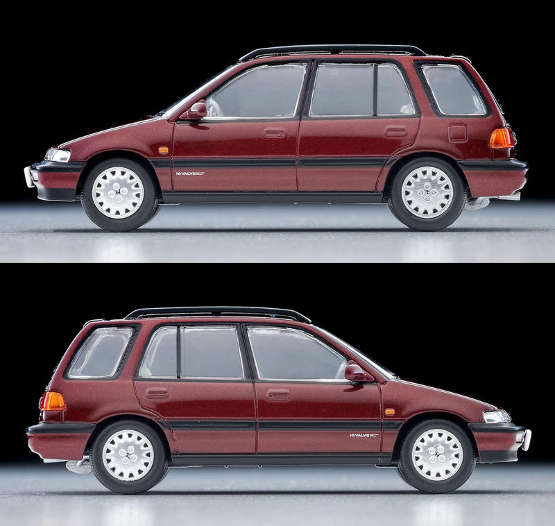 Tomytec Tomica Limited Vintage NEO LV-N297b Honda Civic Shuttle 56i Red 90 1/64