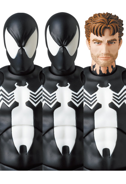 Medicom Toy MAFEX No.147 Spider Man Black Costume Comic Ver. Action Figure JAPAN