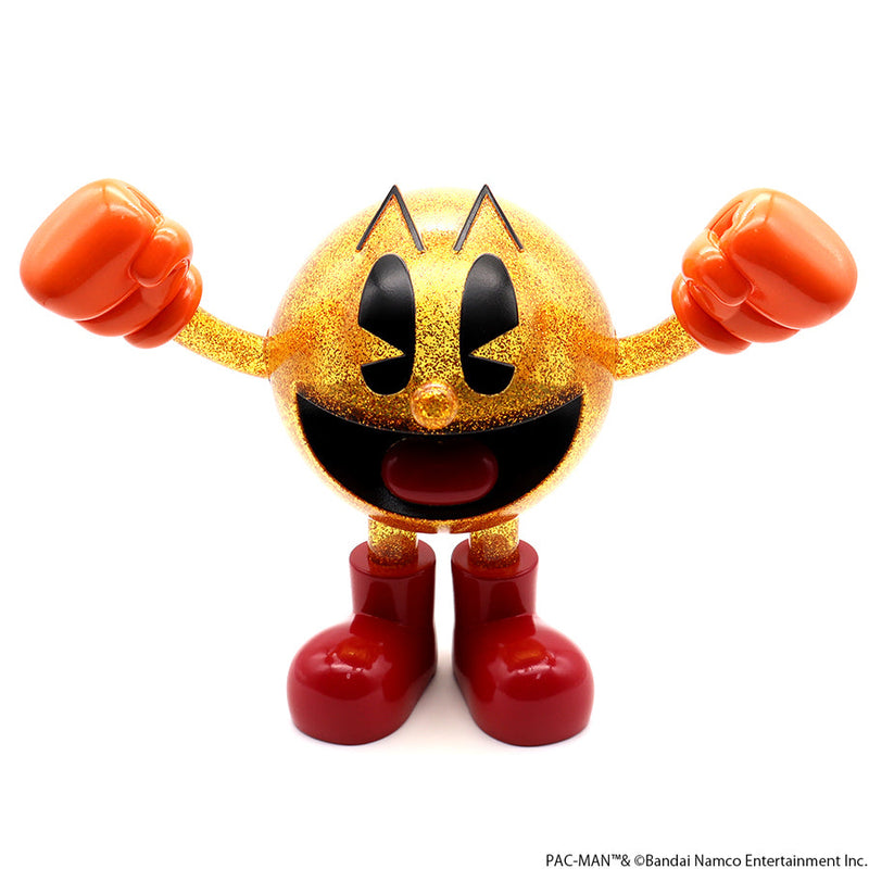 ELECTRIC TOYS SOFVIPS Pac Man Clear Yellow Glitter Figure JAPAN OFFICIAL