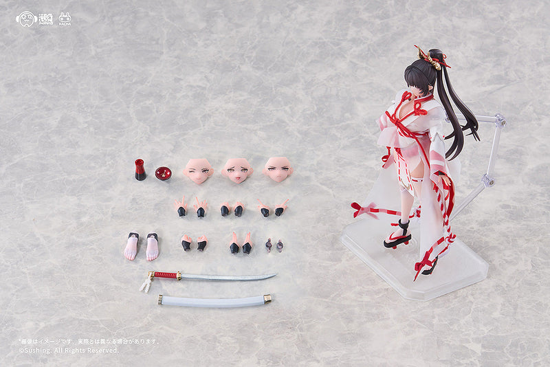 Sushing Combat Priestess Sakura Uefuji 1/12 Action Figure JAPAN OFFICIAL