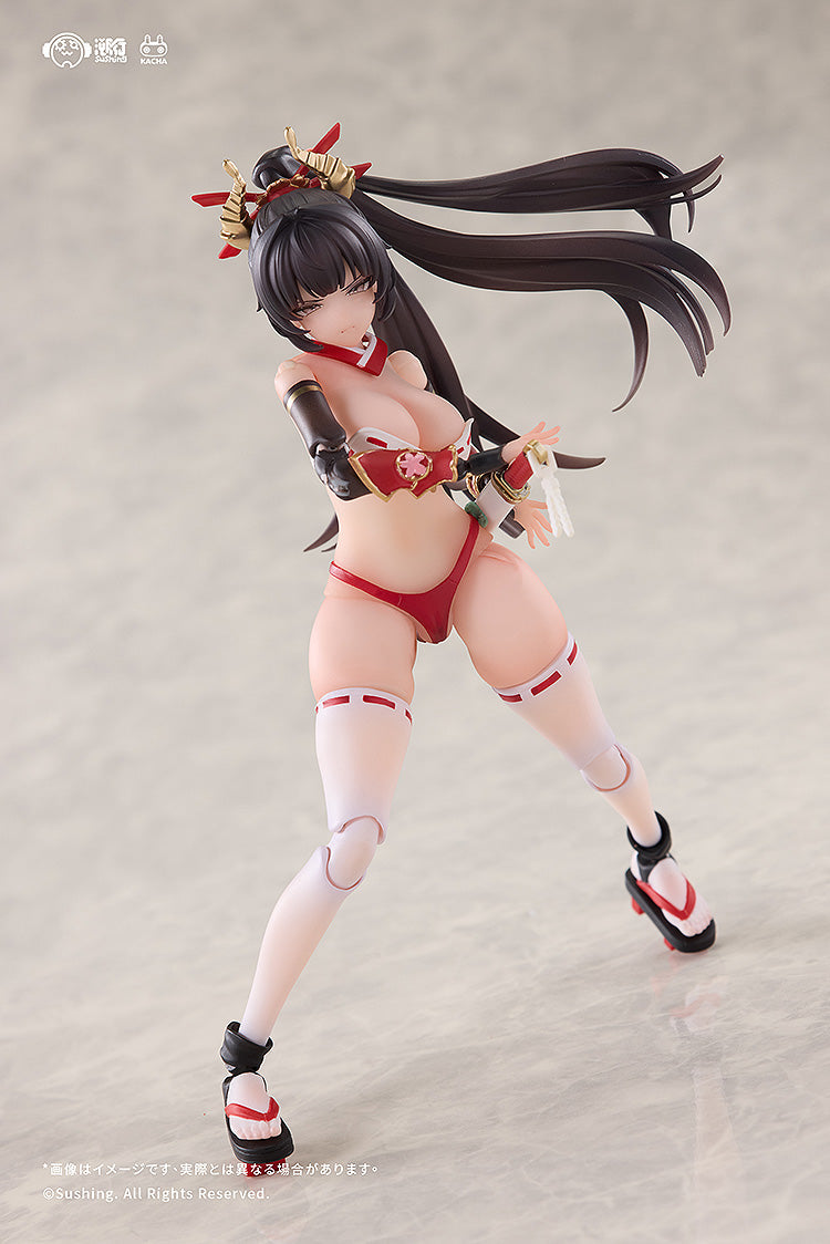 Sushing Combat Priestess Sakura Uefuji 1/12 Action Figure JAPAN OFFICIAL