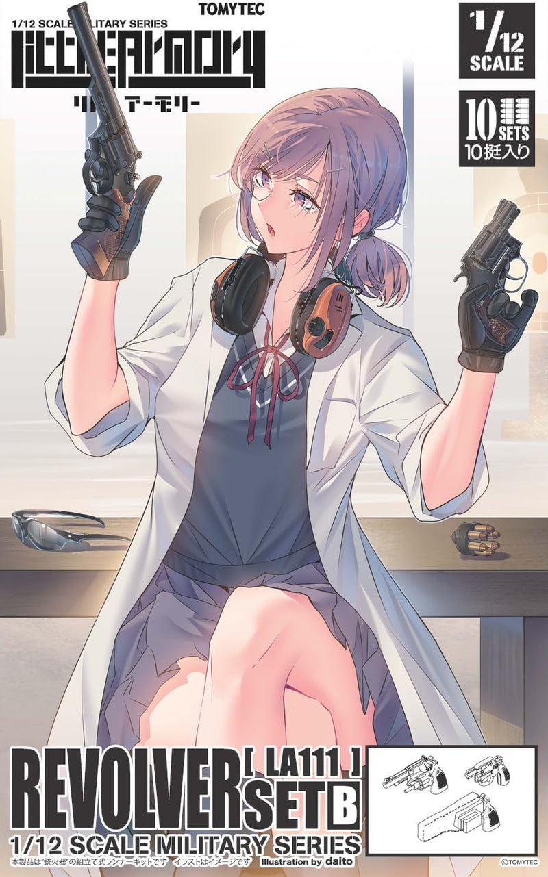 Tomytec LittleArmory LA111 Revolver Set B 1/12 Model Kit JAPAN OFFICIAL