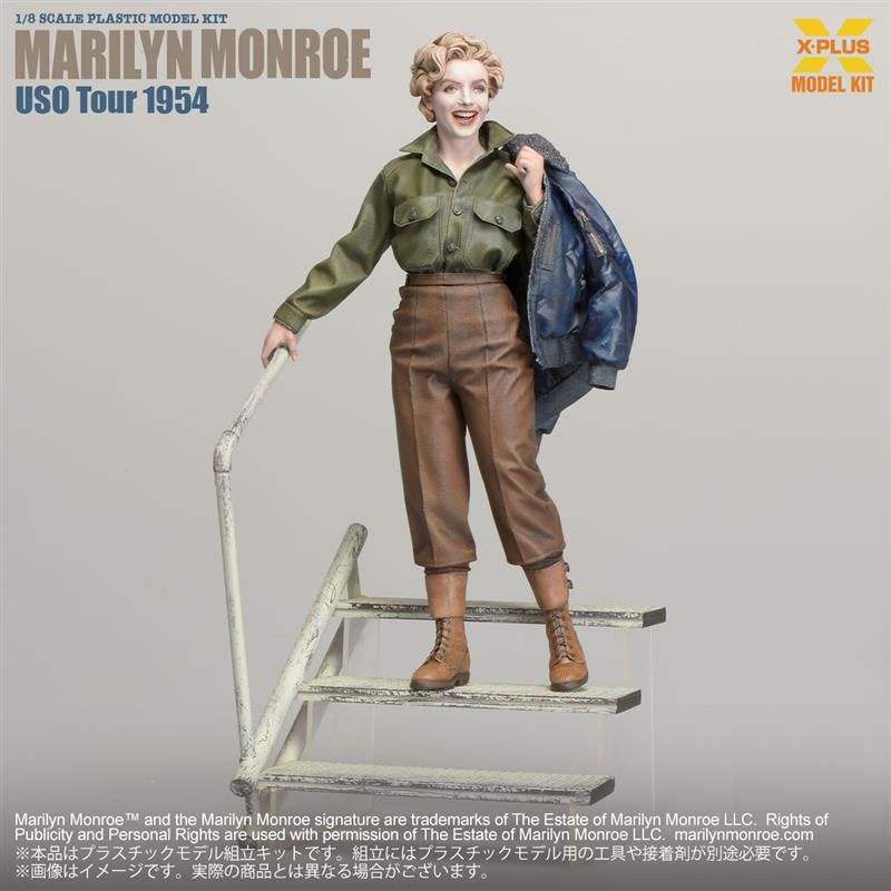 X-PLUS Marilyn Monroe U.S.O. Tour 1954 1/8 Model Kit JAPAN OFFICIAL