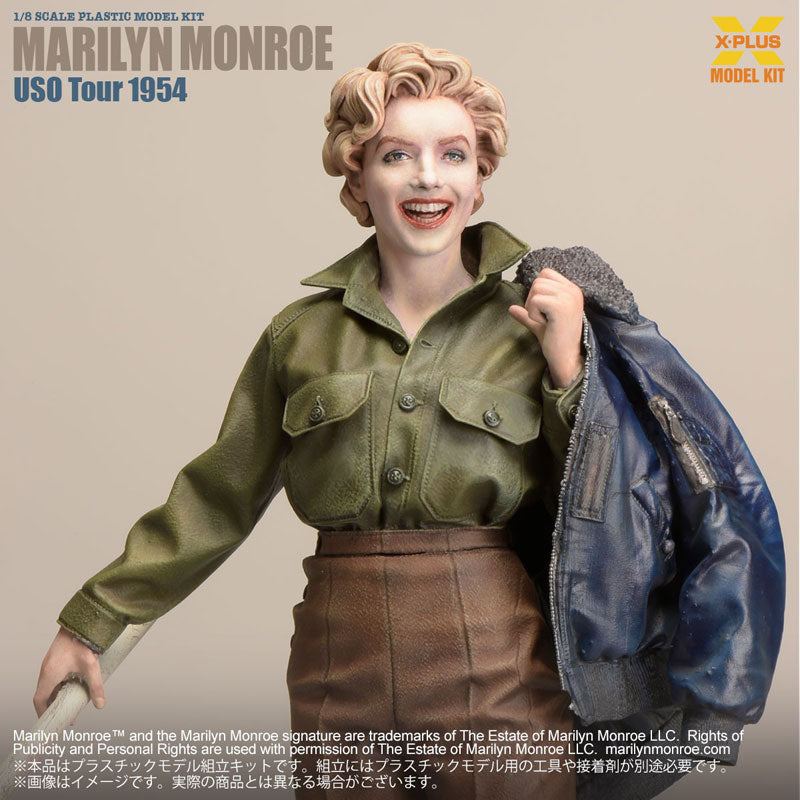 X-PLUS Marilyn Monroe U.S.O. Tour 1954 1/8 Model Kit JAPAN OFFICIAL