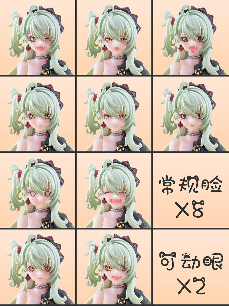 EXSSRION Demonic Sound Hoshikawa Neco Green Hair Ver. 1/12 Action Figure JAPAN