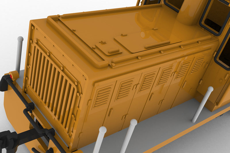 Plum Small Locomotive Convex Type Yellow 1/80 Model Kit JAPAN OFFICIAL