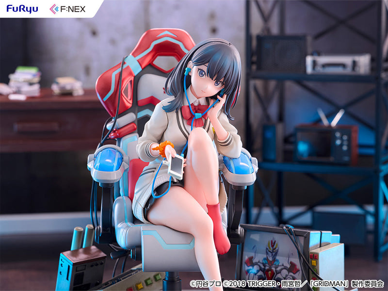 FuRyu SSSS.GRIDMAN Rikka Takarada Gaming Chair ver. 1/7 Figure JAPAN OFFICIAL