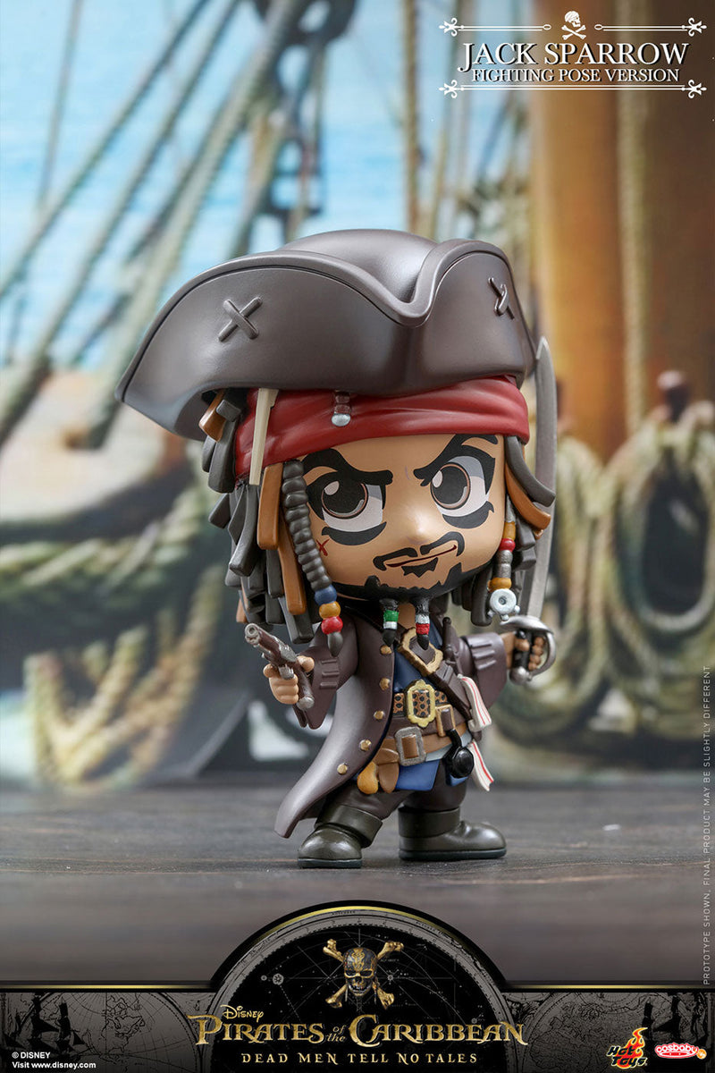 Hot Toys CosBaby Pirates of the Caribbean Jack Sparrow Fighting Pose S Figure