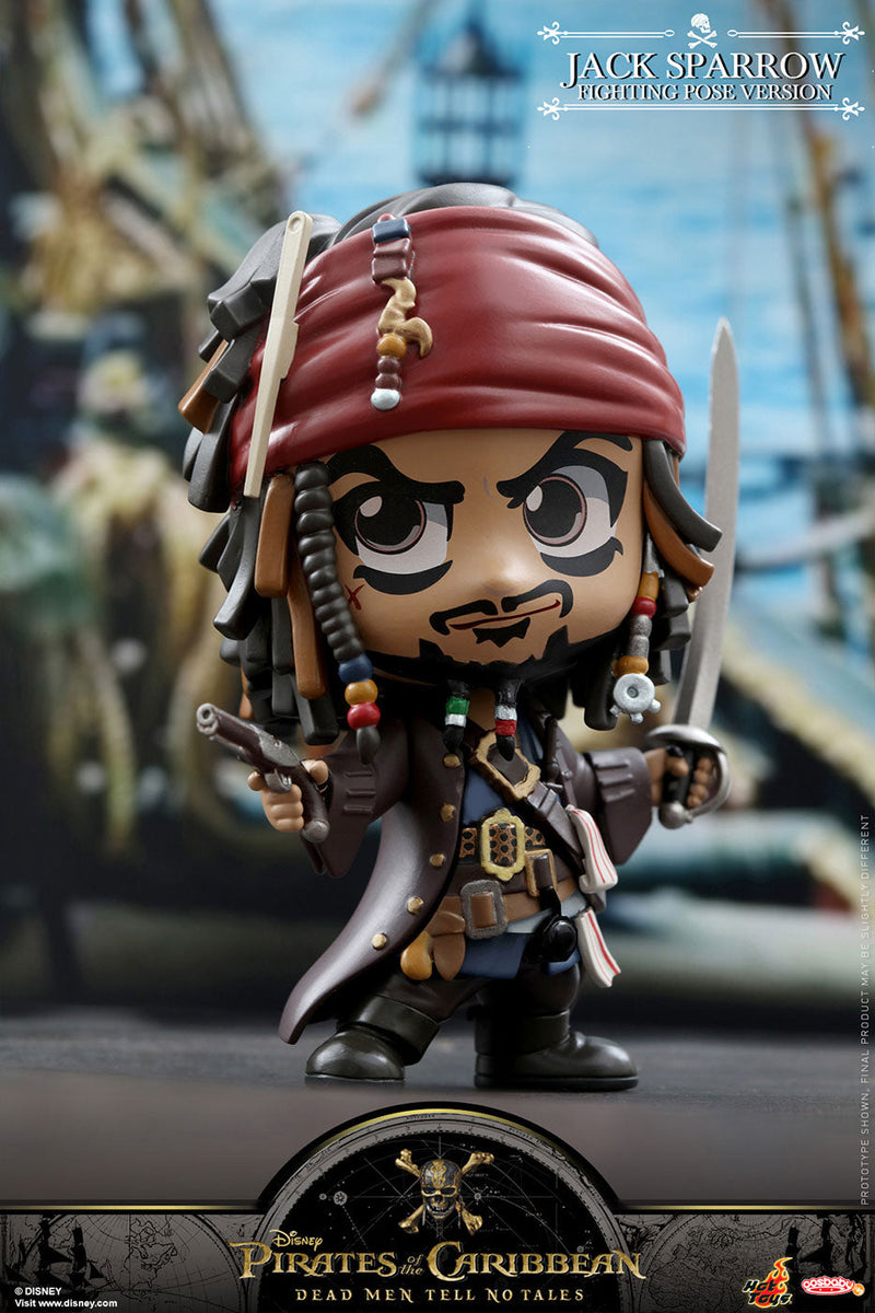 Hot Toys CosBaby Pirates of the Caribbean Jack Sparrow Fighting Pose S Figure