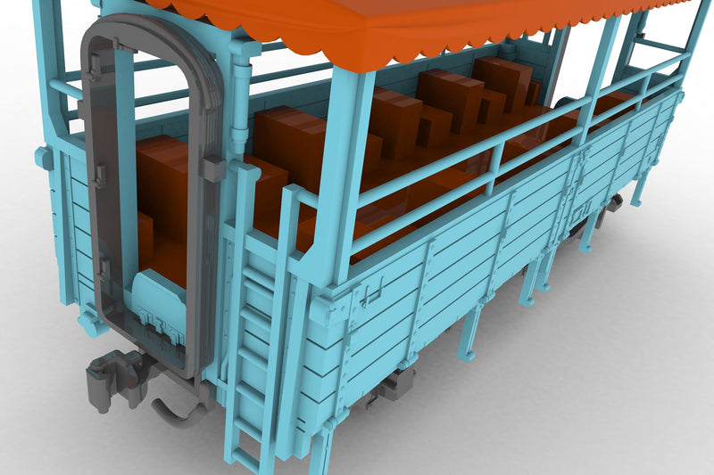 Plum Trolley Train Blue 1/80 Model Kit JAPAN OFFICIAL