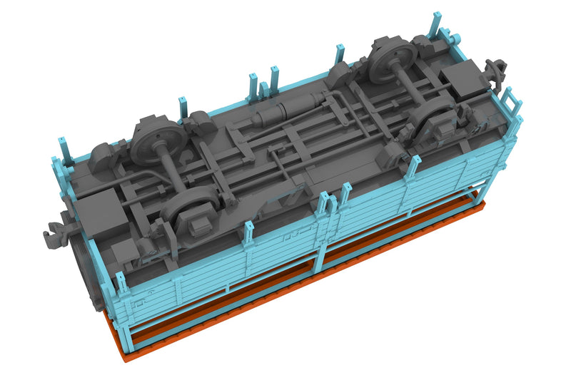 Plum Trolley Train Blue 1/80 Model Kit JAPAN OFFICIAL