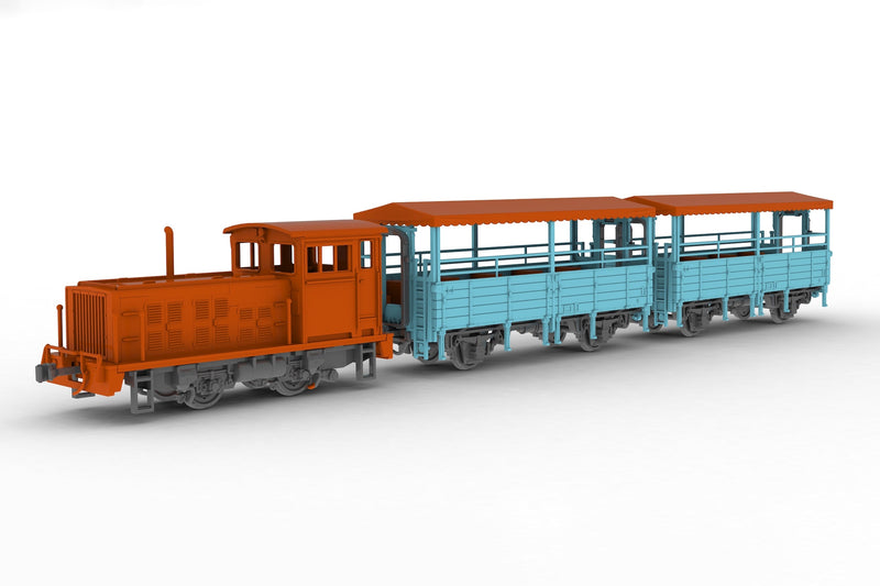 Plum Trolley Train Blue 1/80 Model Kit JAPAN OFFICIAL