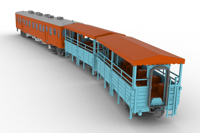 Plum Trolley Train Blue 1/80 Model Kit JAPAN OFFICIAL