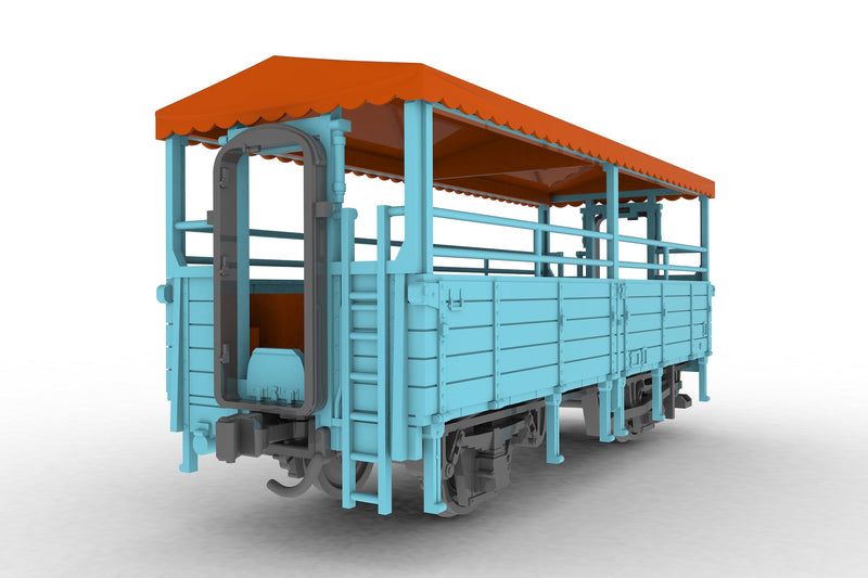 Plum Trolley Train Blue 1/80 Model Kit JAPAN OFFICIAL