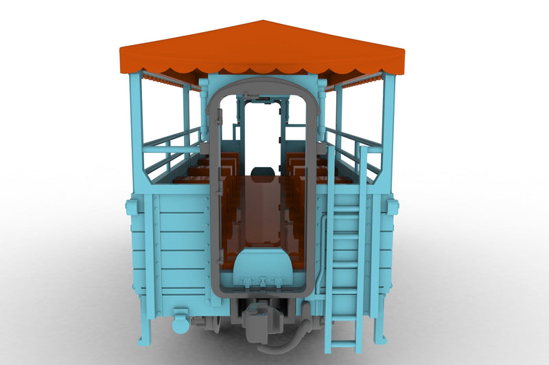 Plum Trolley Train Blue 1/80 Model Kit JAPAN OFFICIAL