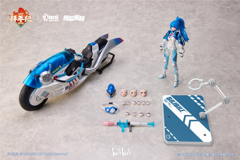 Bilibili BAINIANJI 22 Speed Slipstream Motor Bike set 1/12 Action Figure JAPAN