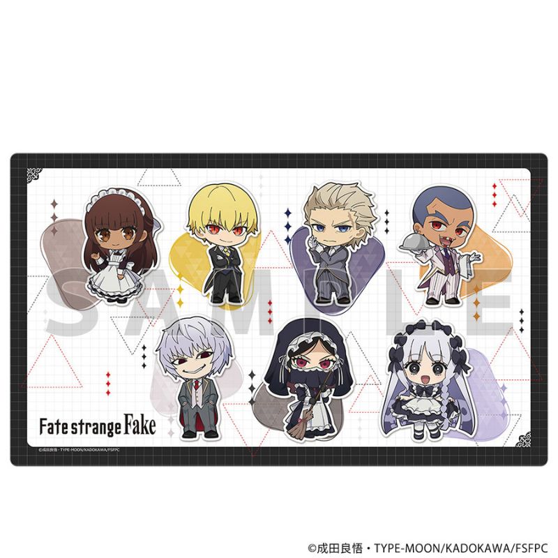 Curtain Damashii Fate/strange Fake Butler & Maid Rubber Mat JAPAN OFFICIAL