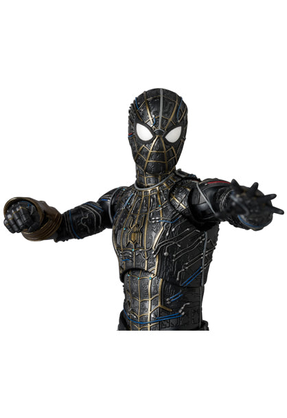 Medicom Toy MAFEX No.308 Spider Man Black & Gold Suit Action Figure JAPAN