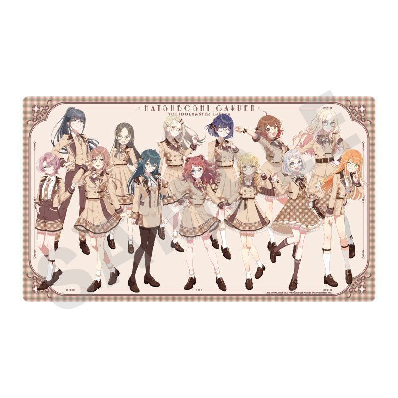 coly Gakuen iDOLM@STER Glasses x Latte Coordinate ver. Rubber Mat JAPAN OFFICIAL