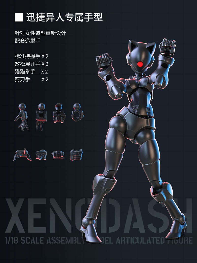 SHEIK MAINLAND 3 min project Series Xun Jie Yi Ren Black 1/18 Model Kit JAPAN