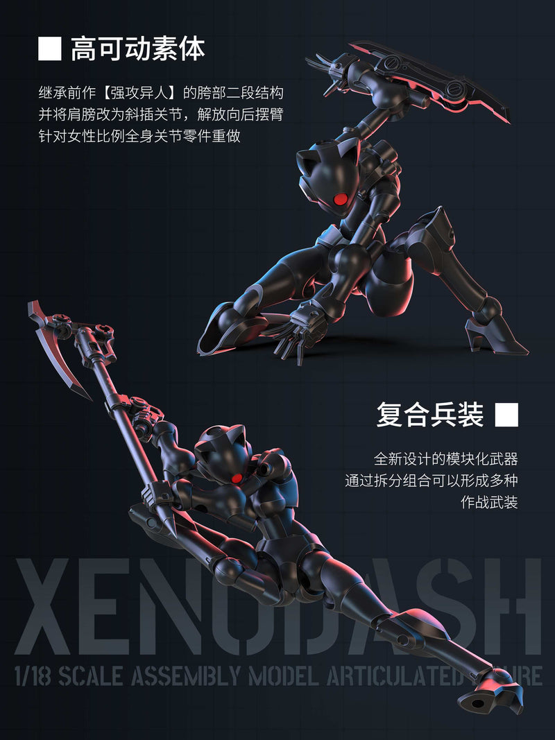 SHEIK MAINLAND 3 min project Series Xun Jie Yi Ren Black 1/18 Model Kit JAPAN