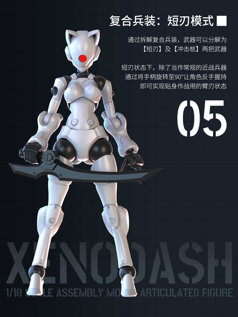 SHEIK MAINLAND 3 min project Series Xun Jie Yi Ren White 1/18 Model Kit JAPAN