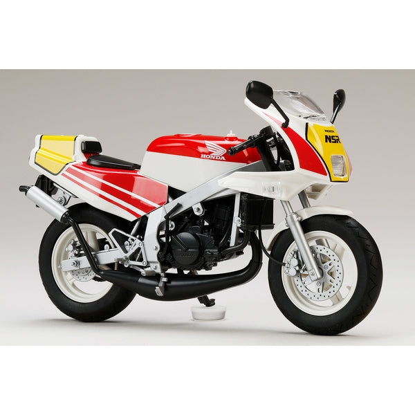 HJM Bike Series No1 Honda NSR50 '89 Ross White x Fighting Red 1/12 Model Kit