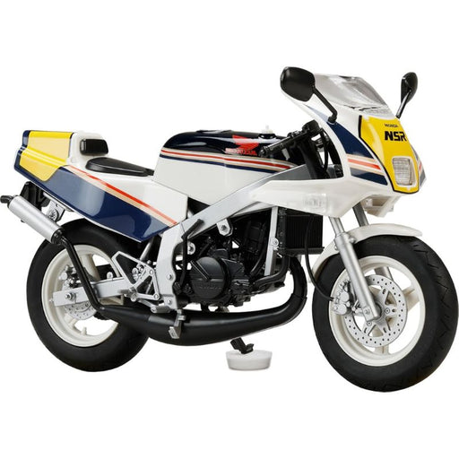 HJM Bike No3 Honda NSR50 '89 Ross White x Seychelles Night Blue 1/12 Model Kit