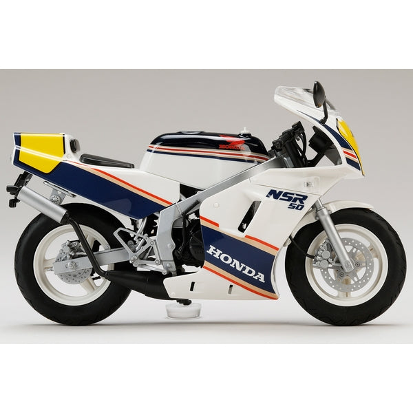 HJM Bike No3 Honda NSR50 '89 Ross White x Seychelles Night Blue 1/12 Model Kit