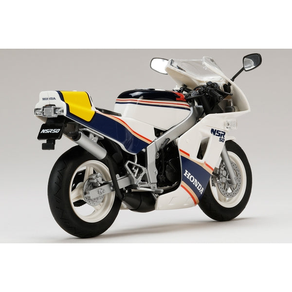 HJM Bike No3 Honda NSR50 '89 Ross White x Seychelles Night Blue 1/12 Model Kit