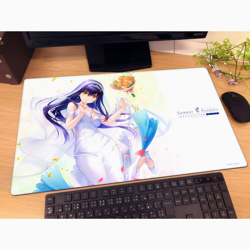 Summer Pockets REFLECTION BLUE Kamome Kushima Wedding Rubber Mat JAPAN OFFICIAL