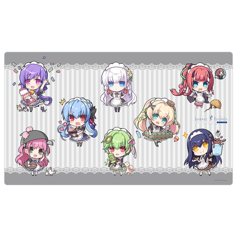 Summer Pockets REFLECTION BLUE Mini Chara cafe & bar Rubber Mat JAPAN OFFICIAL