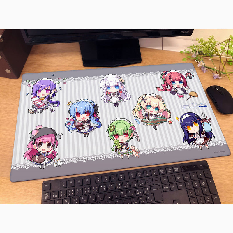 Summer Pockets REFLECTION BLUE Mini Chara cafe & bar Rubber Mat JAPAN OFFICIAL