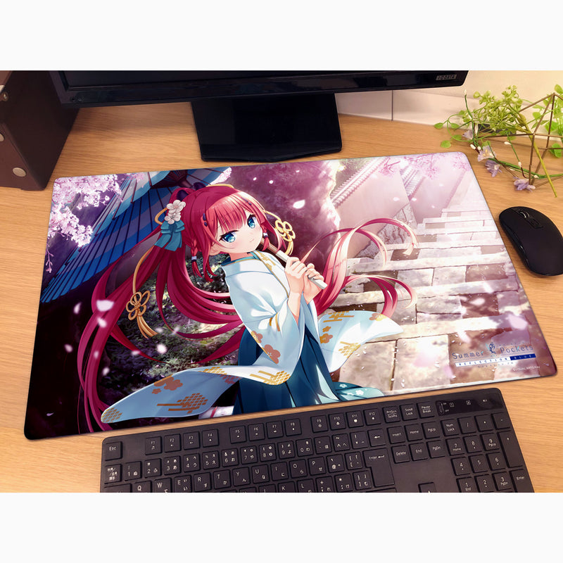 Summer Pockets REFLECTION BLUE Shiki Kamiyama Spring Rubber Mat JAPAN OFFICIAL