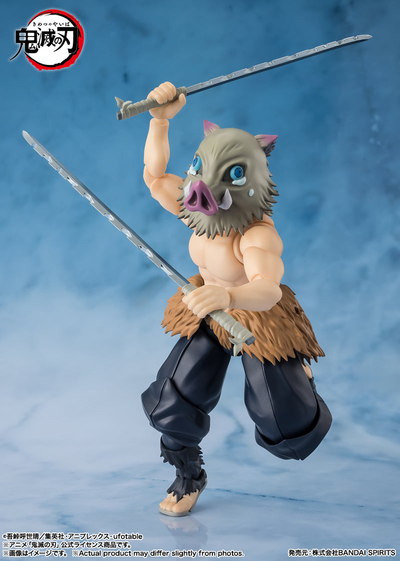 BANDAI S.H.Figuarts Demon Slayer Inosuke Hashibira Action Figure JAPAN OFFICIAL