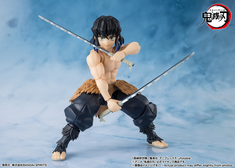 BANDAI S.H.Figuarts Demon Slayer Inosuke Hashibira Action Figure JAPAN OFFICIAL