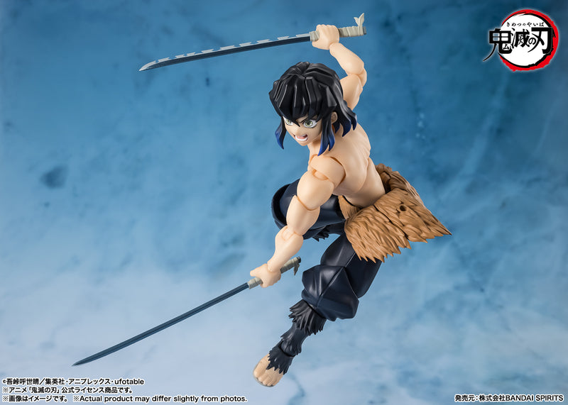BANDAI S.H.Figuarts Demon Slayer Inosuke Hashibira Action Figure JAPAN OFFICIAL